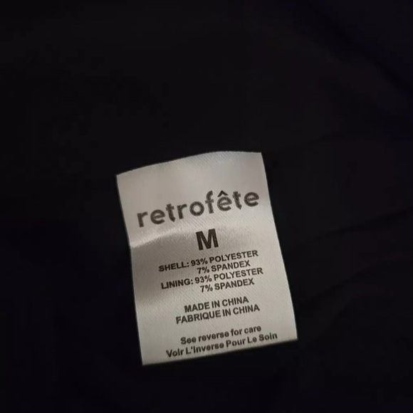 Retrofete raven dress- black size M - Picture 5 of 5